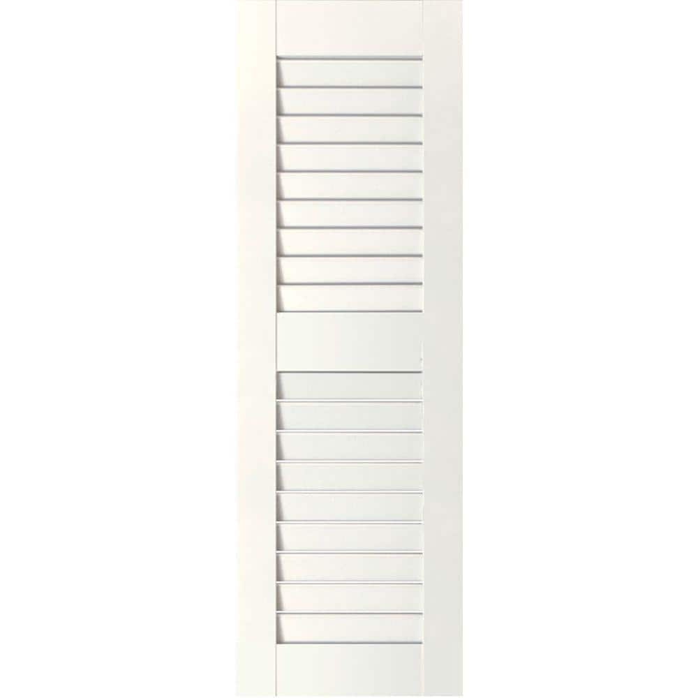 Ekena Millwork 15 in. x 61 in. Exterior Real Wood Pine Louvered