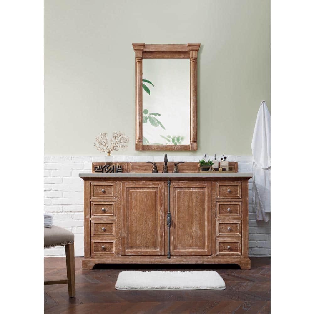 Providence 60" Light Wood Freestanding Single Vanity
