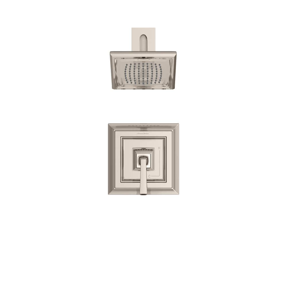 Polished Nickel Wall Mounted Rain Shower Trim Kit