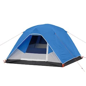 7 ft. 3-Person Dome Tent with Storage Pocket for Camping