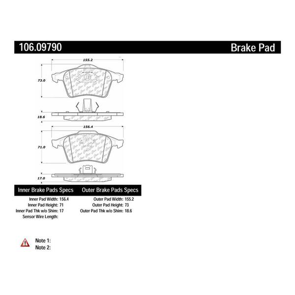 Centric Parts Disc Brake Pad Set