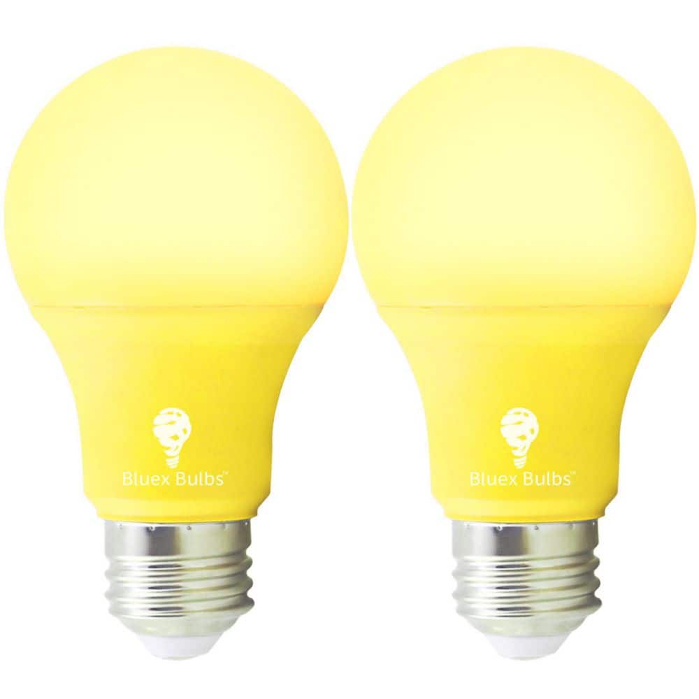 60-Watt Equivalent A19 Decorative Indoor/Outdoor LED Light Bulb in Yellow (2-Pack) price history on PriceWatchPro