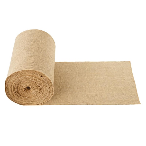 VEVOR Burlap Fabric Roll, 14 in. x 150 ft. and 50 x 50 High Density Wide Natural Burlap Fabric Rolls, Cabinet Type