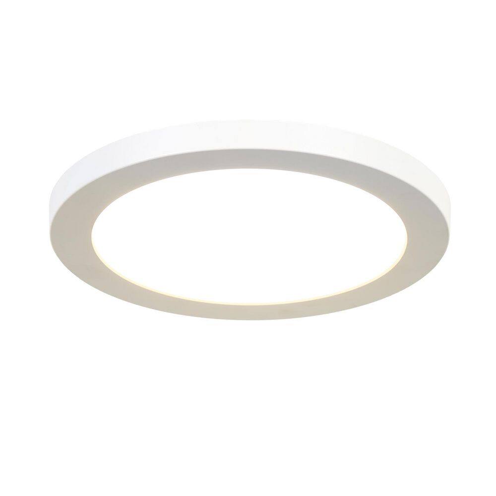 7.1 in. 12-Watt White 900 Lumens Integrated LED Round Flat Panel Flush Mount with Switchable Color Temperature 5CCT price history on PriceWatchPro