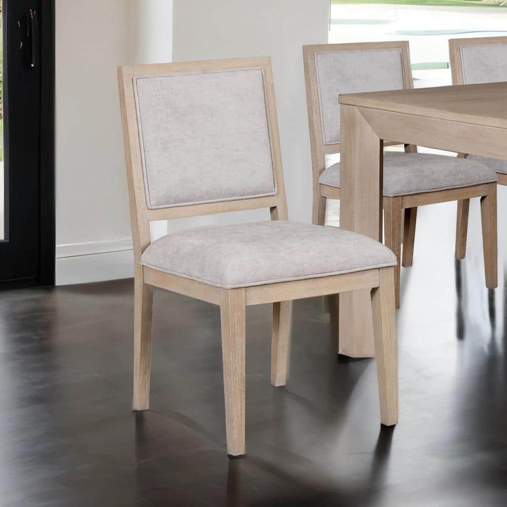 Flonnin Tawny Brown Cushioned Fabric Dining Chair (Set of 2) price history on PriceWatchPro