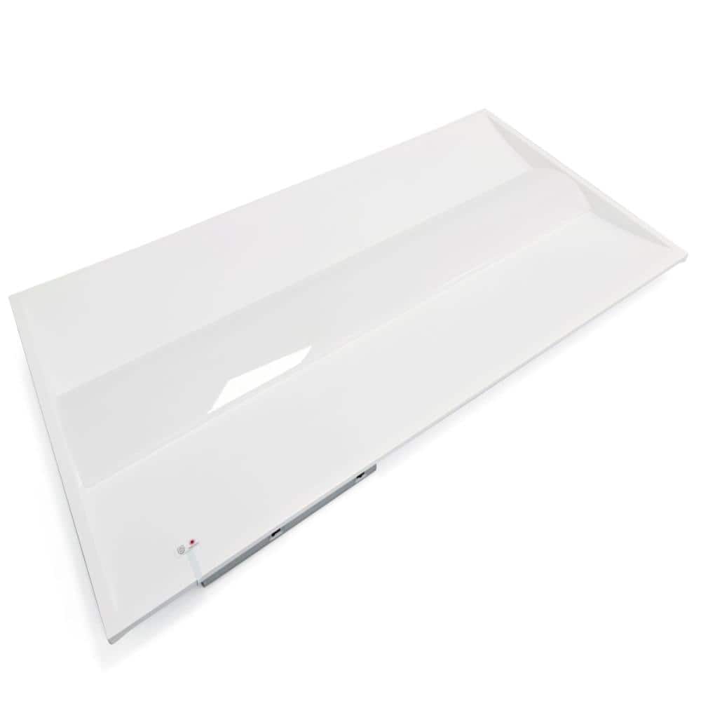 White 2 x 4 ft. LED Troffer Light 120-277V 72W 9360LM ETL DLC Premium w/ 3.5mm Sensor Base,Emergency Backup(2 Pack) price history on PriceWatchPro