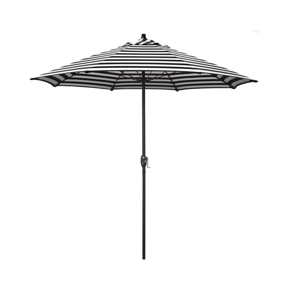 7.5 ft. Bronze Aluminum Market Patio Umbrella with Fiberglass Ribs and Auto Tilt in Cabana Classic Sunbrella price history on PriceWatchPro