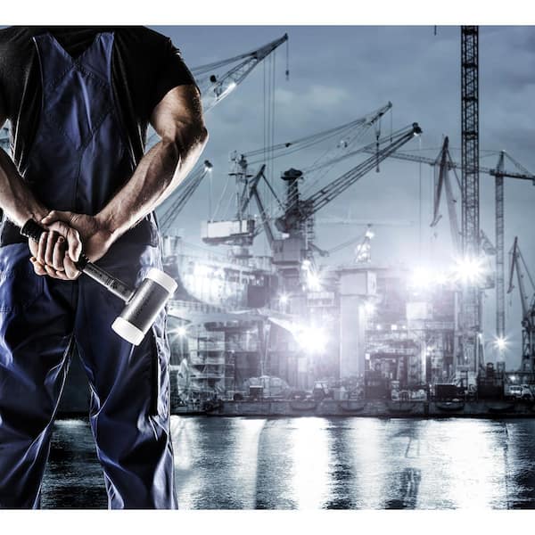 Halder Supercraft 45 Dead Blow 2.06 lbs. Nylon Hammer with 12.2