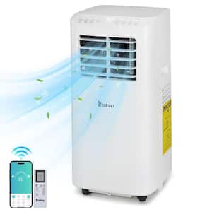 5100 BTU (DOE) WIFI Portable Air Conditioner Cools 200 Sq. Ft. with Dehumidifier and Remote in White