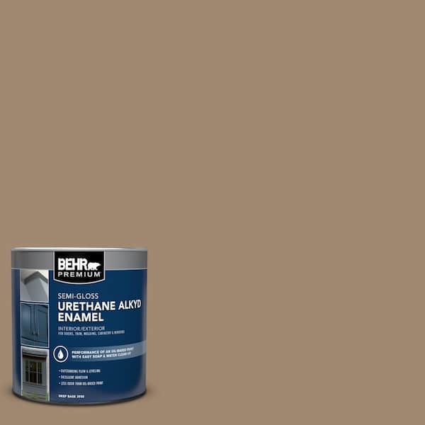 1 qt. #700D-5 Toffee Crunch Semi-Gloss Enamel Urethane Alkyd Interior/Exterior Paint