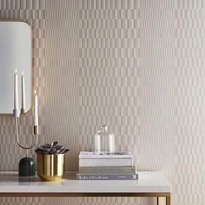 Symmetry Soft Gold Nonwoven Paper Paste the Wall Removable Wallpaper