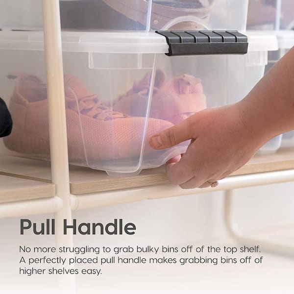 Large Clear Plastic Storage Bin Lids 6-Pack - TCR32268