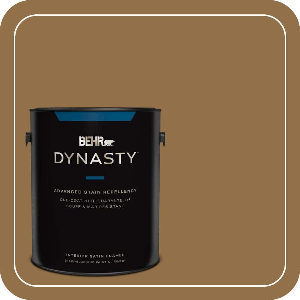 1 gal. #N280-7 Brass Button Satin Enamel Interior Stain-Blocking Paint & Primer price history on PriceWatchPro
