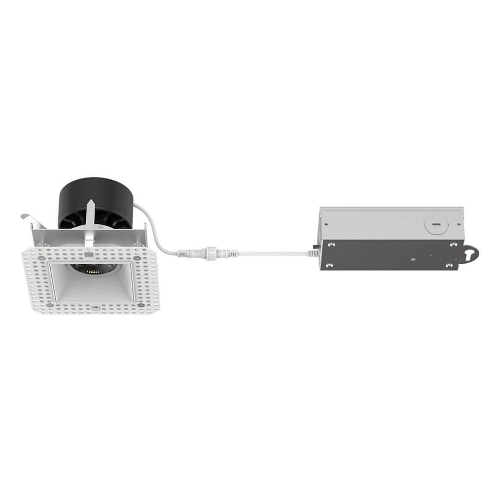 Kenric 3.5 in. Square Adjustable 5CCT Remodel IC Rated Indoor/Outdoor Integrated LED Recessed Light Trimless price history on PriceWatchPro