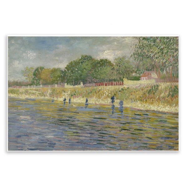 Classic Van Gogh River Landscape by one1000paintings Unframed Nature Graphic Art Print 13 in. x 19 in.