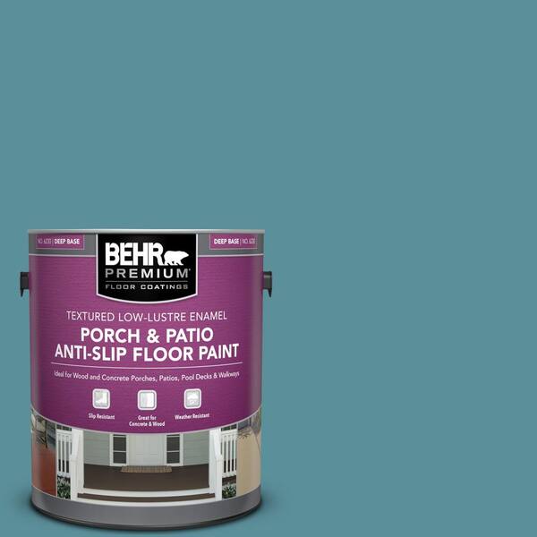 BEHR PREMIUM 1 gal. HDCAC23A Cabana Blue Textured LowLustre Enamel Interior/Exterior Porch