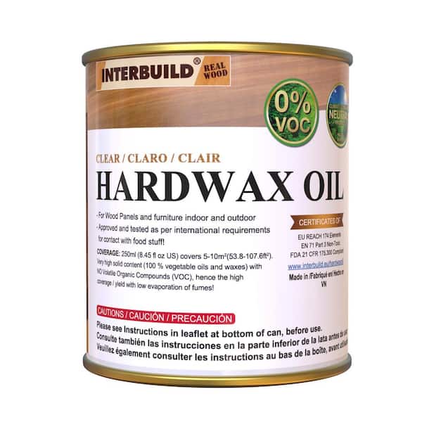 Interbuild 8.5 fl. oz. Clear Hardwax Wood Oil Stain