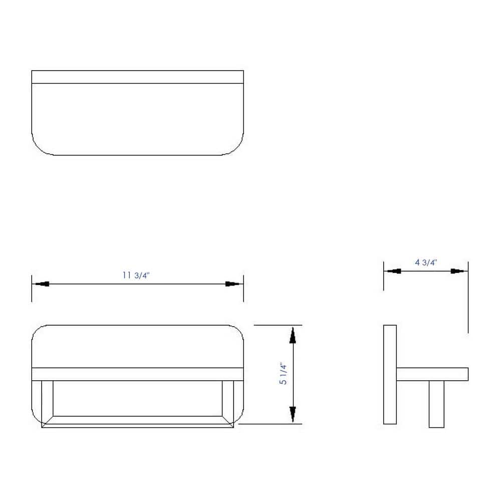Natural Wood Wall Shelf with Chrome Towel Bar