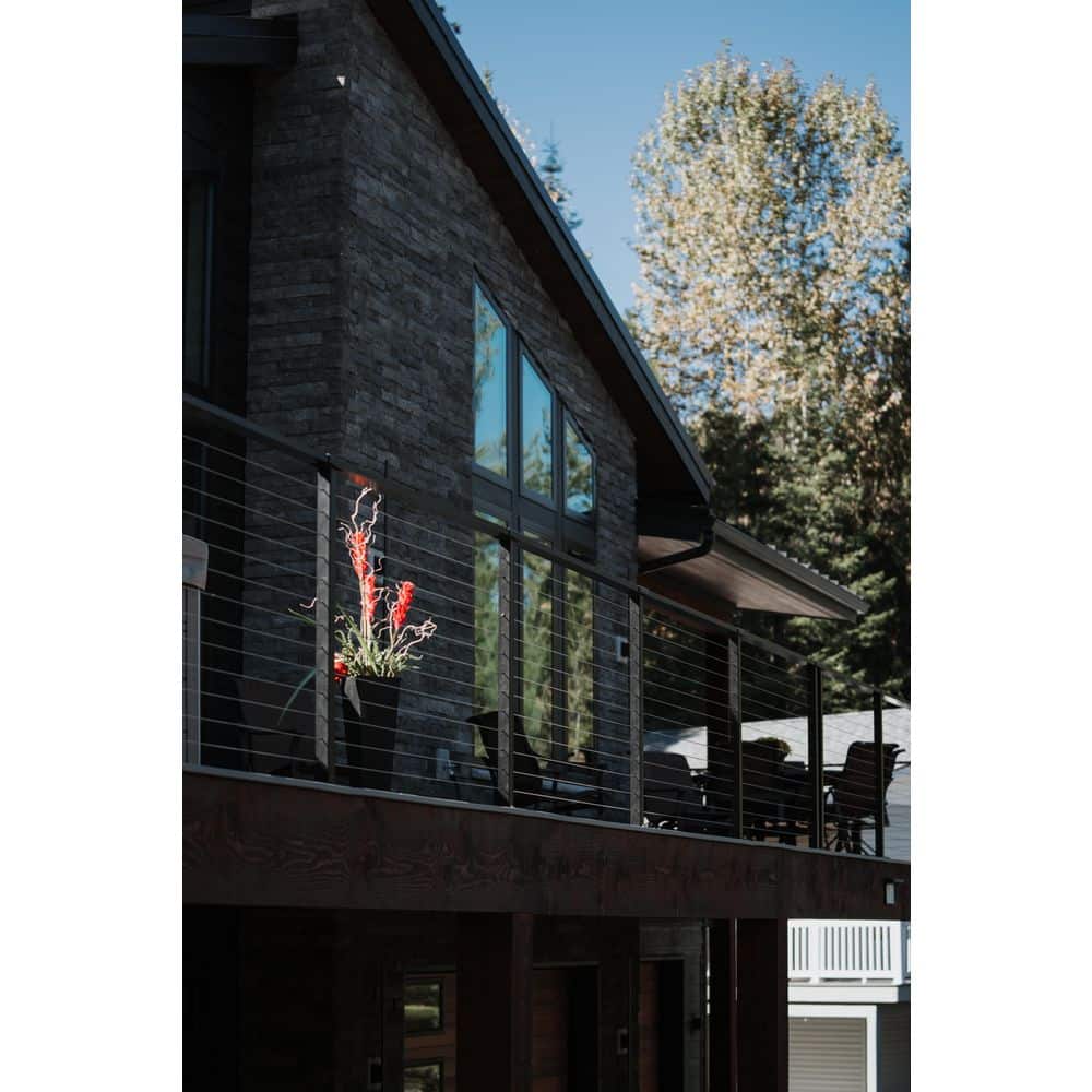 EasyRail 1 ft. E-Coat Steel Custom Cable Railing 42 in. Tall with Black Cable price history on PriceWatchPro