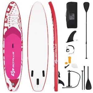 132 in. Pink Inflatable Stand Up Paddle Board SUP w/carrying bag Aluminum Paddle