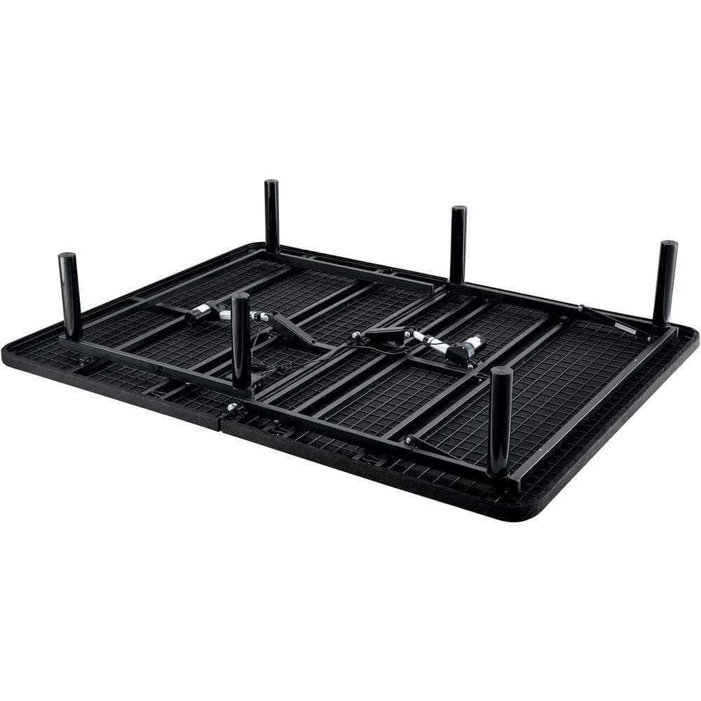 Black King Split Adjustable Metal Bed Frame with Wireless Remote