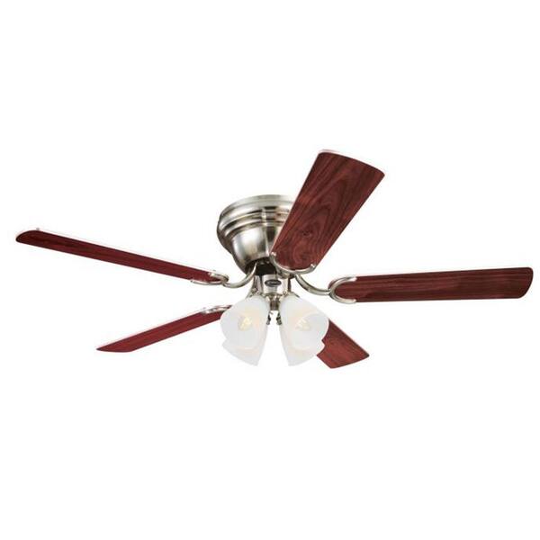 Westinghouse Contempra IV 52 in. LED Brushed Nickel Indoor Ceiling Fan with Light Kit