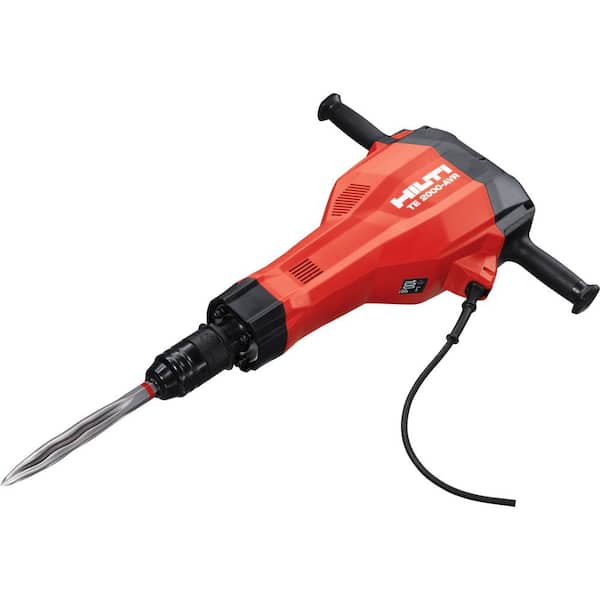 hoofd Harde wind porselein Hilti 15 Amp 120 Volt 1 in. TE 2000-AVR Polygon Demolition Jack Hammer  Concrete Breaker Kit with Cord and 4 Chisels-3578531 - The Home Depot