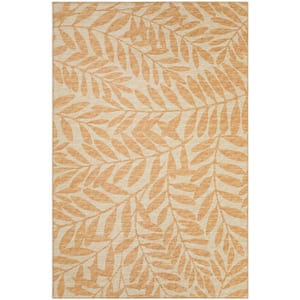 Modena Wheat 5 ft. x 7 ft. 6 in. Floral Area Rug