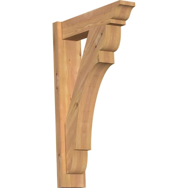 Ekena Millwork 6 in. x 32 in. x 20 in. Western Red Cedar Olympic Traditional Smooth Outlooker