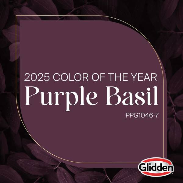 Glidden Ultra-Hide 1 gal. PPG1046-7 Purple Basil Satin Interior