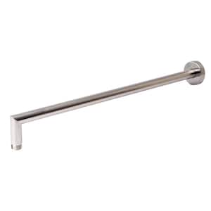 20 in. Wall Mount Shower Arm in Brushed Nickel