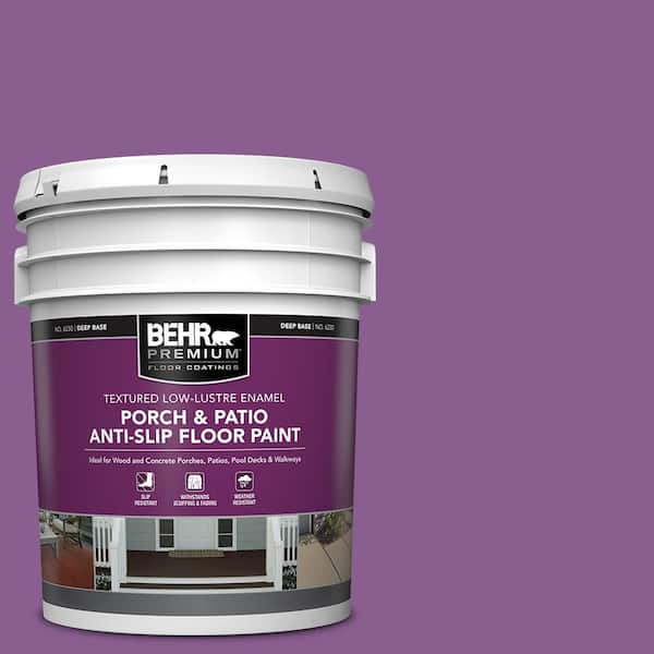 5 gal. #P100-6 Chakra Textured Low-Lustre Enamel Interior/Exterior Porch and Patio Anti-Slip Floor Paint