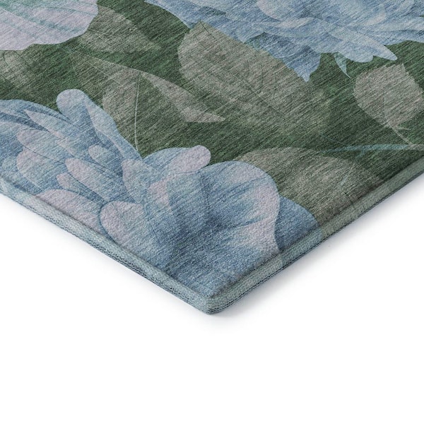 Mayfield Premium Machine Washable Abstract AMF1561 Sky 10 ft. x 14 ft. Area Rug
