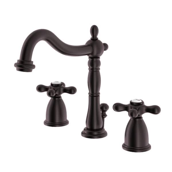 Victorian 8 in. Widespread 2-Handle Bathroom Faucet in Oil Rubbed Bronze