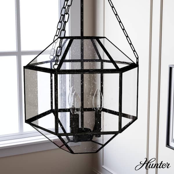 Hunter 19367 Indria 3 Light Pendant 15 in. Rustic Iron
