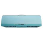 Classic Retro 36 in. 700 CFM Ducted Under Cabinet Range Hood with LED Lighting in Ocean Mist Turquoise