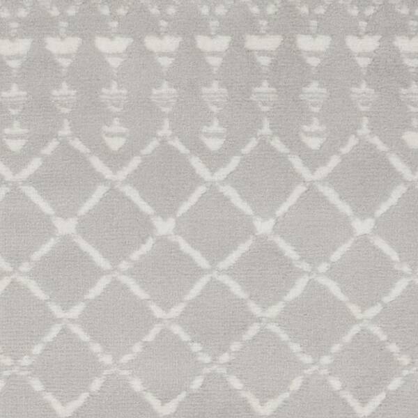2 X 6 Gray Moroccan Washable Area Rug RunnerRug