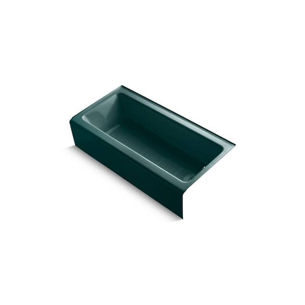 Bellwether 60 in. x 30.25 in. Soaking Bathtub with Right Drain in Teal