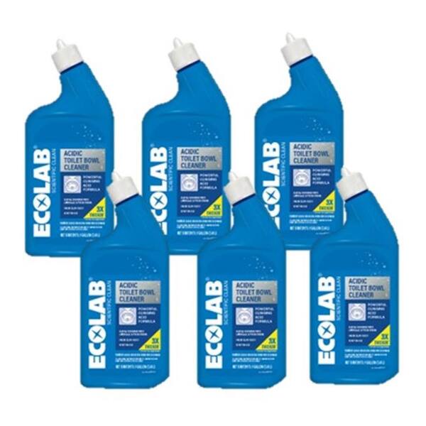 ECOLAB 32 oz. Acidic Toilet Bowl Cleaner (6Pack) 7700448C6 The Home