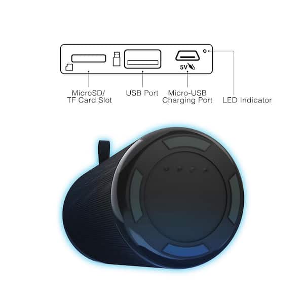 wapenkamer Stevenson Gewoon overlopen Tzumi AquaBoost Boom Wireless Bluetooth Speaker 8226HD - The Home Depot