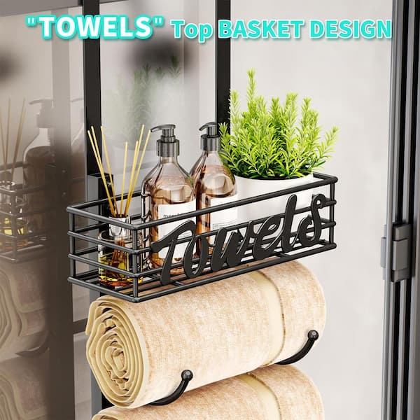 Numhew 9-Tier Over The Door Towel Racks, Wall Mounted Towel Holder