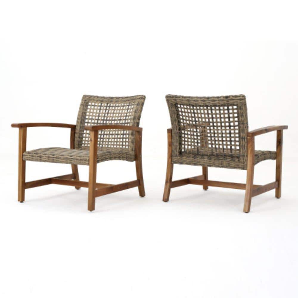 2-Piece Acacia Wood Outdoor Lounge Chair, Weather Resistant price history on PriceWatchPro