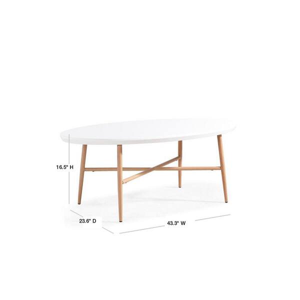 Handy Living Miami 44 In White Oak Large Oval Wood Coffee Table With Metal Legs Mm Ct11 2164 The Home Depot - Oval Wooden Coffee Table With Metal Legs Handy Living Miami 44 In White Oak Large Oval Wood Coffee Table With Metal Legs Mm Ct11 2164 The Home Depot - Oval Wooden Coffee Table With Metal Legs