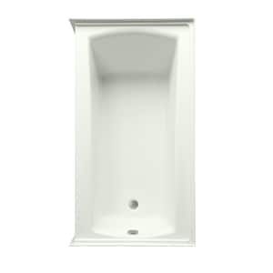 Cooper 60 in. x 32 in. Soaking Bathtub Acrylic Right Drain in Biscuit Rectangular Alcove