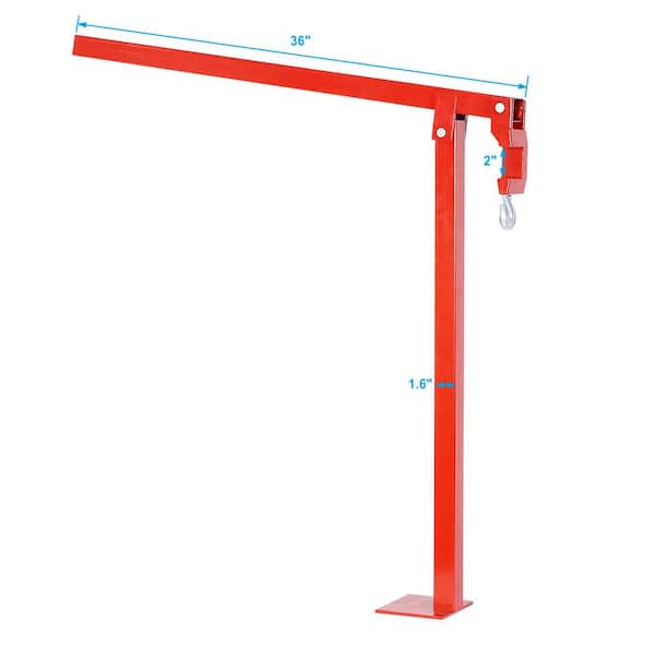 Amucolo - 36 in. Red Steel T Post Puller Fence Post Puller for Round Fence Posts