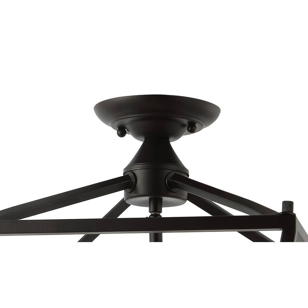 Modern Farmhouse 12" LED Flush Mount in Oil Rubbed Bronze