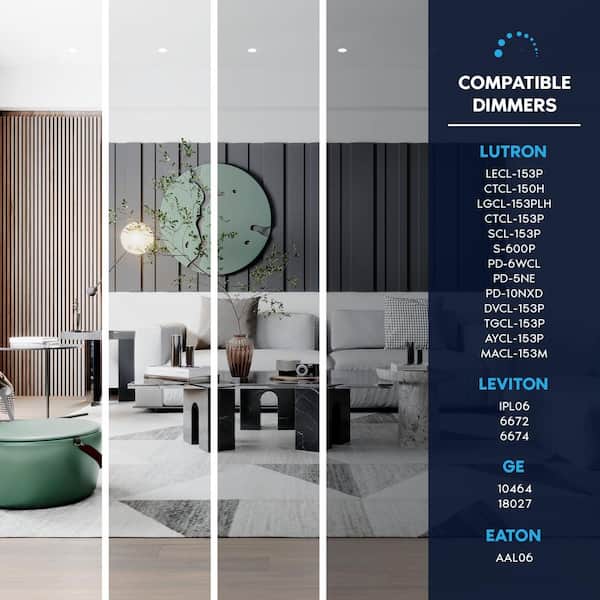 GE LED Surface Mount Floodlights - 15W Color Selectable (3-Pack)