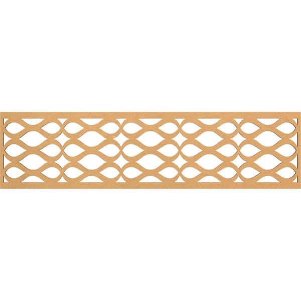 Ekena Millwork Somerset Fretwork 0.25 in. D x 47 in. W x 12 in. L MDF Wood Panel Moulding