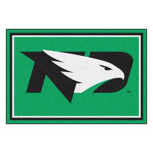 NCAA - University of North Dakota Green 8 ft. x 5 ft. Indoor Area Rug