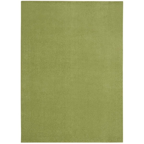 Green 6 ft. x 9 ft. Woven Polypropylene Indoor/Outdoor Area Rug